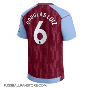 Aston Villa Douglas Luiz #6 Replik Heimtrikot 2023-24 Kurzarm